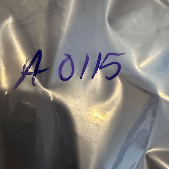 Nili Lotan 100% Silk Navy Blue Blouse Ruffle Neck Button Up Back Size Medium - Picture 12 of 12